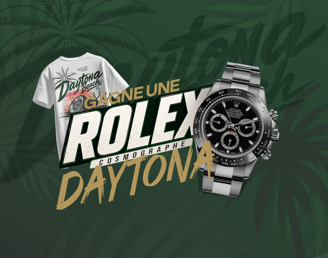 Gagne une Rolex Cosmograph Daytona avec le t-shirt Daytona Beach